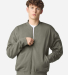 American Apparel FTJ77 Unisex French Terry Bomber  in Lieutenant