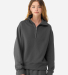 Bella + Canvas 4740 Unisex 10 oz Quarter-Zip Pullo in Asphalt