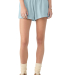 Bella + Canvas 6824GD Women's Garment-Dyed Shorts in Light washed denim