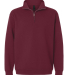 Gildan 18810 Unisex Heavy Blend™ Quarter-Zip Swe in Maroon
