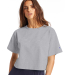 Champion Clothing T453W Women's Heritage Jersey Cr in Oxford grey
