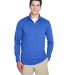 UltraClub 8618 Men's Cool & Dry Heathered Performa in Royal heather