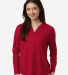 Core 365 CE108LW Women's Nova Performance Long Sle in Classic red