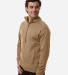 North End NE220 Men's Mantra Half-Zip Ottoman Pull in Cafe