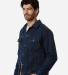 Harriton M75 Men's Cooper Denim Jacket in Dark denim