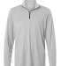 North End NE405 Men's Jaq Stretch Performance Quar in Platinum/ carbon