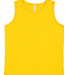LA T 6123 Youth Fine Jersey Tank Top in Yellow