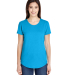 Gildan 6750L Women's Softstyle® Triblend T-Shirt in Heather caribbean blue