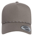 Yupoong-Flex Fit 5079BD Retro Cotton Blend Five-Pa in Grey