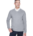 Devon and Jones D475 Men's V-Neck Sweater in Grey heather