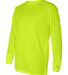 Badger Sportswear 4104 Unisex B-Core Long Sleeve T in Safety yellow