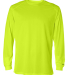 Badger Sportswear 4104 Unisex B-Core Long Sleeve T in Safety yellow
