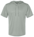 Badger Sportswear 4123 Men's B-Core Hooded T-Shirt in Silver