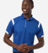 Badger Sportswear 3350 Unisex On the Rise Polo in Royal/ white