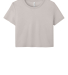 Bella + Canvas 8882 Women's Flowy Cropped Tee in Heather dust