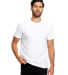 US Blanks US2000 Men's Made in USA Short Sleeve Cr in White