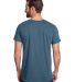 LA T LA6911 Men's Forward Shoulder T-Shirt in Titanium/ indigo