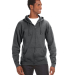 J. America - Premium Full-Zip Hooded Sweatshirt -  in Charcoal