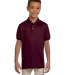 437Y Jerzees Youth 50/50 Jersey Polo with SpotShie in Maroon