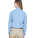 8966 UltraClub® Ladies' Long-Sleeve Cotton Cypres in Light blue