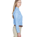 8966 UltraClub® Ladies' Long-Sleeve Cotton Cypres in Light blue