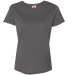 5680 Hanes® Ladies' Heavyweight T-Shirt in Charcoal heather