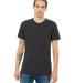 BELLA+CANVAS 3021 Unisex Cotton Pocket Tee in Dark grey heather