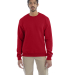 S600 Champion Logo Double Dry Crewneck Pullover in Scarlet