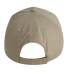 BX020 Big Accessories 6-Panel Structured Twill Cap in Khaki