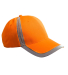 BX023 Big Accessories Reflective Accent Safety Cap in Bright orange