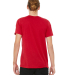 BELLA+CANVAS 3650 Mens Poly-Cotton T-Shirt in Red