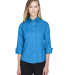 DP625W Devon & Jones Ladies’ Three-Quarter-Sleev in French blue