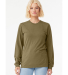 BELLA+CANVAS 3501 Long Sleeve T-Shirt in Olive triblend