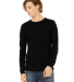 BELLA+CANVAS 3501 Long Sleeve T-Shirt in Solid dark grey triblend