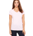 BELLA 6005 Womens V-Neck T-shirt in Pink