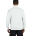 JERZEES 995 Adult New Blend Zip Cadet Collar Sweat in White