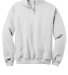 JERZEES 995 Adult New Blend Zip Cadet Collar Sweat in White