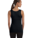 BELLA 1080 Womens Ribbed Tank Top in Black