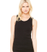 BELLA 1080 Womens Ribbed Tank Top in Black