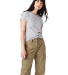 Hanes Ladies Nano T Cotton T Shirt SL04 in Light steel
