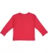 Rabbit Skins® 3311 Toddler Long Sleeve T-shirt in Red