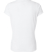 1507 SubliVie Ladies V-Neck Polyester T-Shirt in White