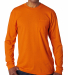 1730 Bayside Adult Long-Sleeve Tee With Pocket in Bright orange