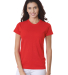 3325 Bayside Ladies' Short-Sleeve Tee in Red