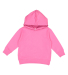 3326 Rabbit Skins Toddler Hooded Sweatshirt with P in Raspberry