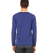 BELLA+CANVAS 3425 Mens Tri-Blend Long Sleeve V-Nec in Navy triblend
