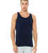 BELLA+CANVAS 3480 Unisex Cotton Tank Top in Navy