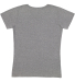 3507 LA T Ladies V-Neck Longer Length T-Shirt in Granite heather