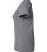 3507 LA T Ladies V-Neck Longer Length T-Shirt in Granite heather