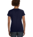 3507 LA T Ladies V-Neck Longer Length T-Shirt in Navy